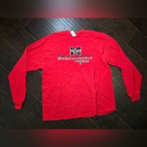 Muscle Shoals Trojans Red Long Sleeve Shirt XL